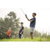 image:imageAbu Garcia 56 Ike Dude Youth Fishing Rod and Reel Spincast Combo 2Piece Rod Size 6 Reel Right Handle PositionWhiteIke Dude Spincast New Model
