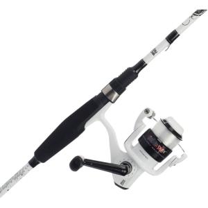 image:imageAbu Garcia 56 Ike Dude Youth Fishing Rod and Reel Spincast Combo 2Piece Rod Size 6 Reel Right Handle PositionWhiteIke Dude Spinning New Model