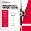 image:imageAbu Garcia Revo X Low Profile Baitcast Reel and Fishing Rod ComboNew Silver  Eva Grip