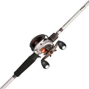 image:imageAbu Garcia Revo X Low Profile Baitcast Reel and Fishing Rod ComboNew Silver  Eva Grip